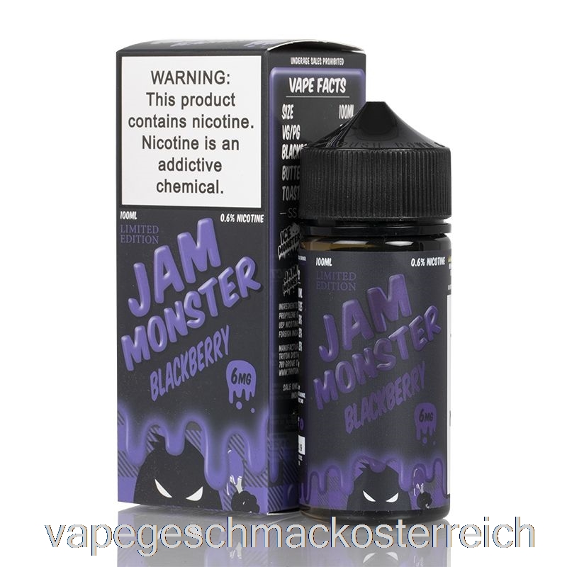 Brombeere - Jam Monster - 100ml 6mg Vape-Geschmack
